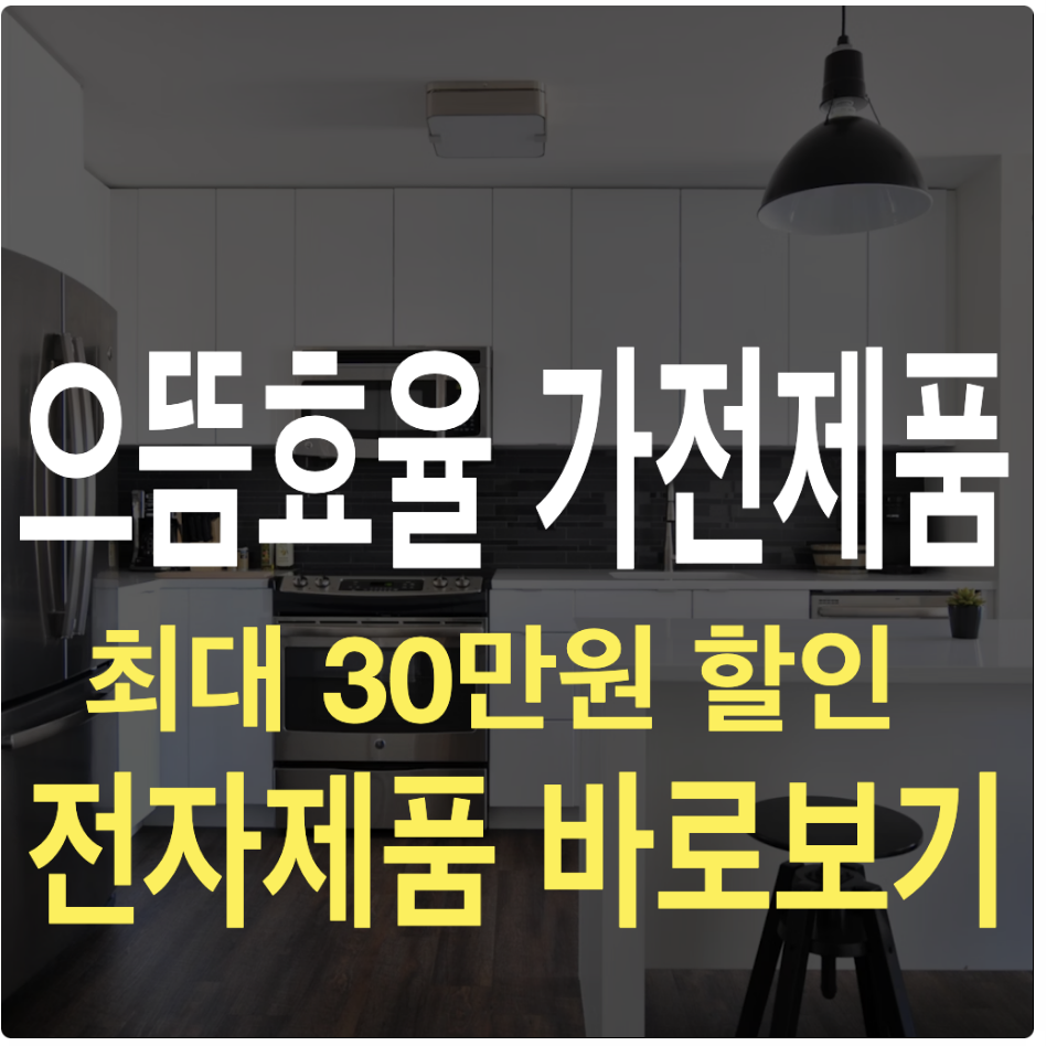 으뜸효율 가전제품 30만원 환급 지원! 2025 최신 정책 총정리 2 으뜸효율 가전제품 30만원 환급 지원 LG전자 삼성전가 제품 검색